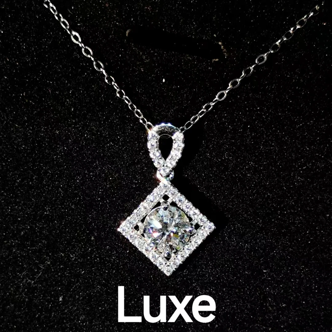 坠链均925银 Luxe-莫桑石气质女神专属轻奢时尚精致镶嵌