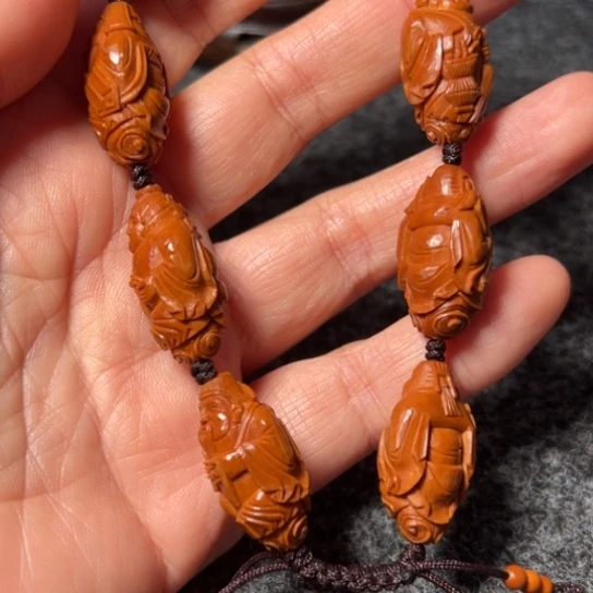 橄榄核手串/手链未****9橄榄核雕八仙手串