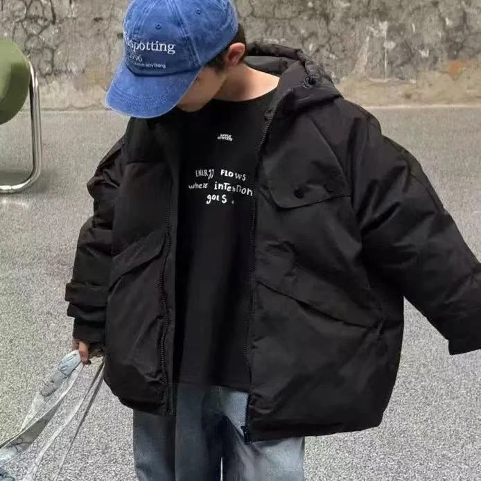 412189《现》优选韩版儿童休闲百搭时尚连帽羽绒服