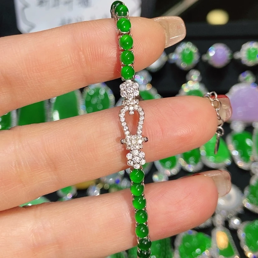 【闪购商品】翡翠手链未镶嵌天然翡翠