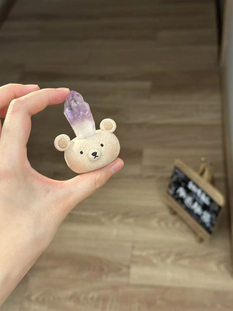 水晶小豆丁可爱紫水大精牙