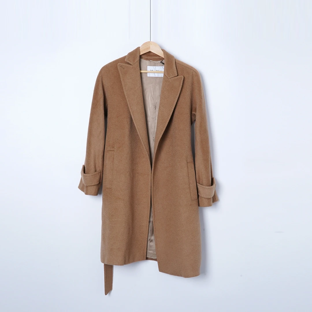 99新 MaxMara 骆驼毛/SC1694/大衣/38码