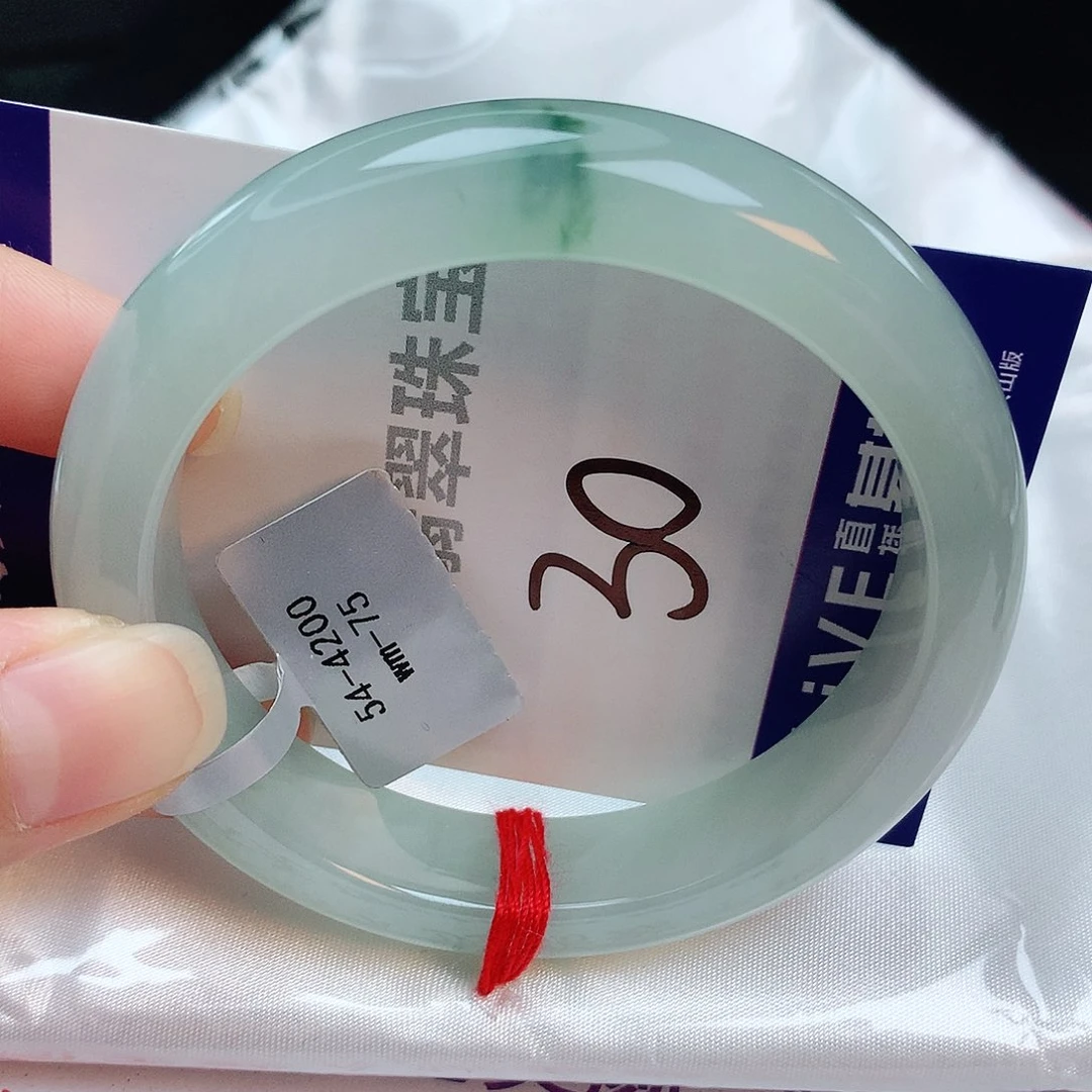 翡翠手镯未镶嵌缅甸天然A货翡翠手镯