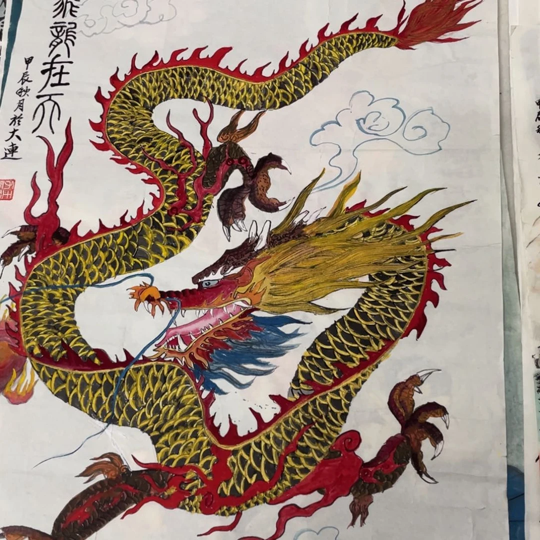 国画王坚力老师绘画
