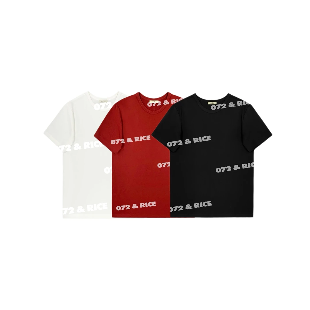 072 & RICE【大吉TEE】春季休闲圆领短袖T恤 31NB287Z*