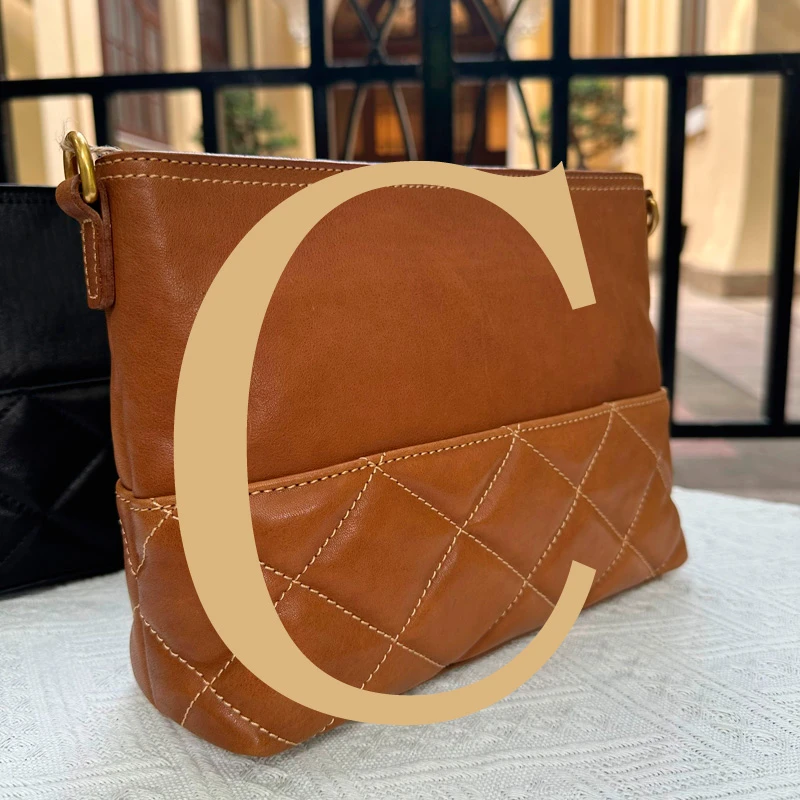 进口牛皮 【小凌箱包]】头层牛皮 手工工艺 真皮 复古女包