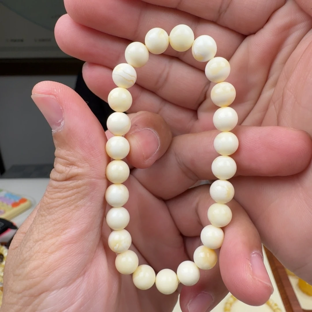 琥珀未镶嵌裸石蜜蜡手串