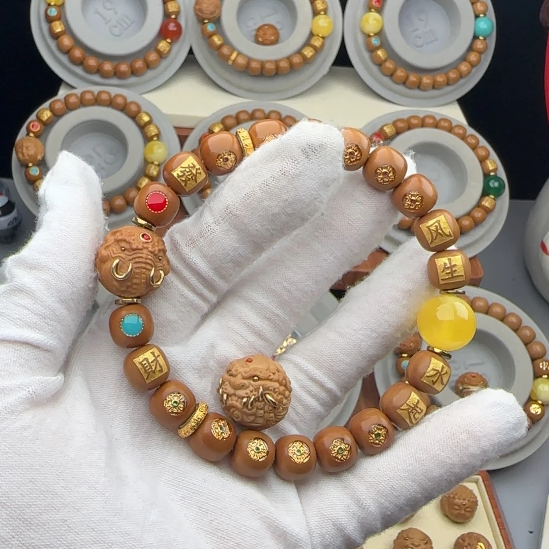 物***生猴头核桃吊坠全品老型猴头手串私人订制满贯