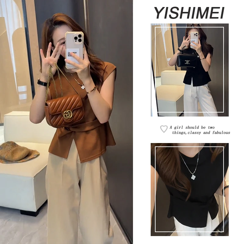 今年流行漂亮穿搭一整套女2025新款设计感百搭上衣显瘦裤子两件套