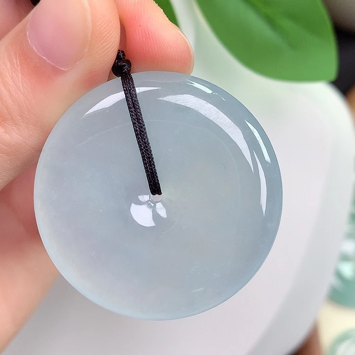 颈饰未镶嵌翡翠平安扣 38.2-6.0mm