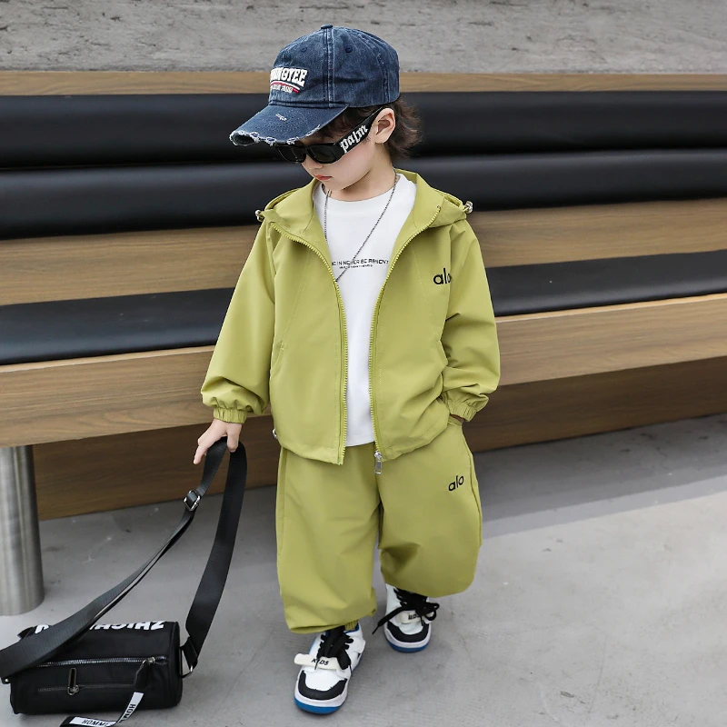 男童卫衣套装春秋款儿童洋气炸街秋季时尚休闲中小童男孩运动衣服