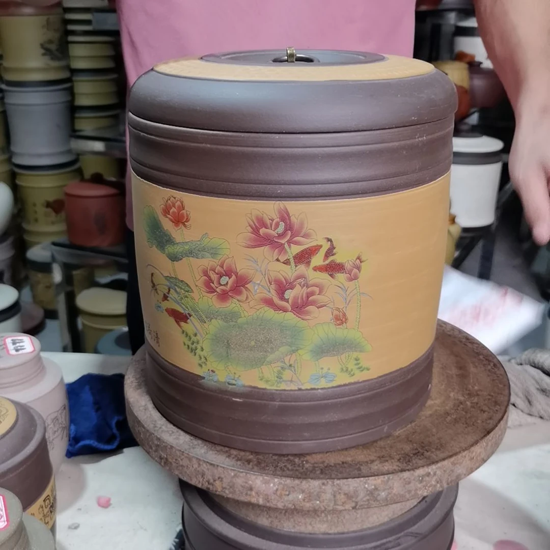 紫砂茶叶罐清荷728