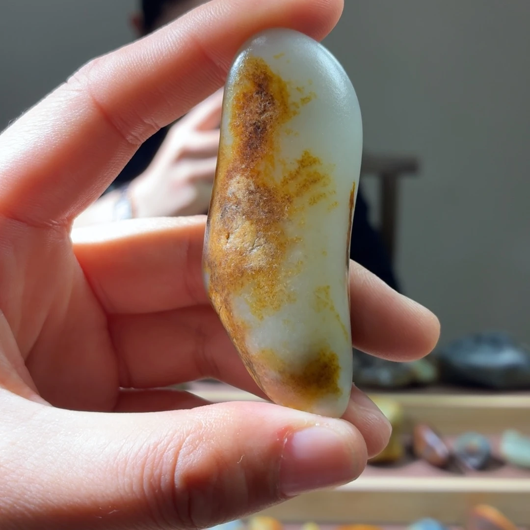 和田玉未镶嵌挂件68g