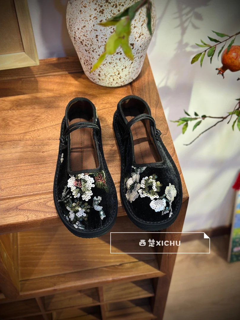 2025夏款【暗香】西楚XICHU国潮手工千层底布鞋