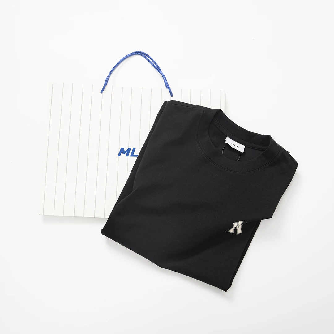 复古短袖t恤男士潮流美式休闲圆领纯色T恤-53