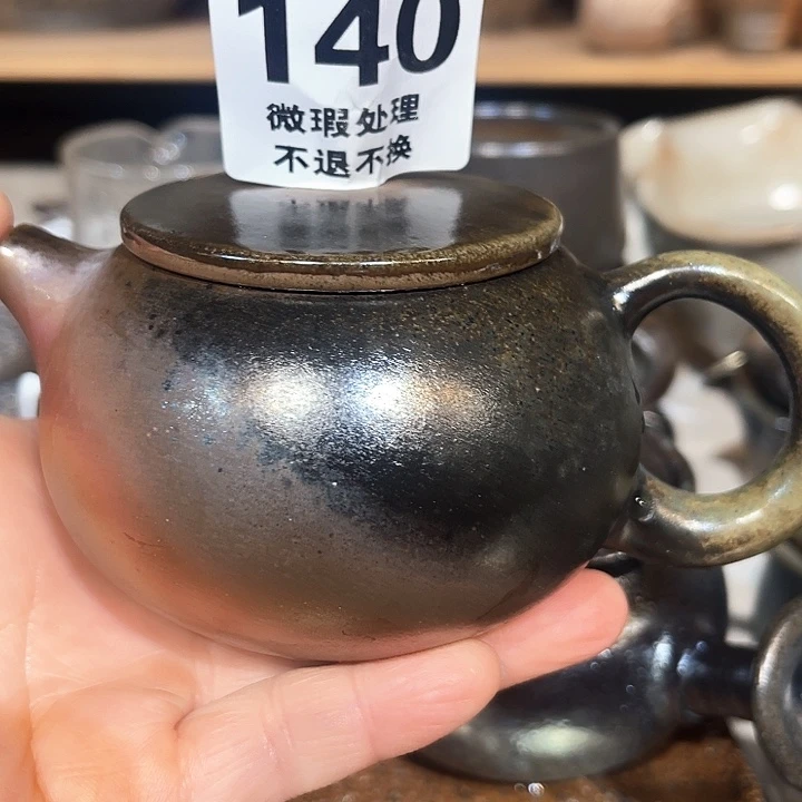 壶大高温柴烧陶泥手工壶