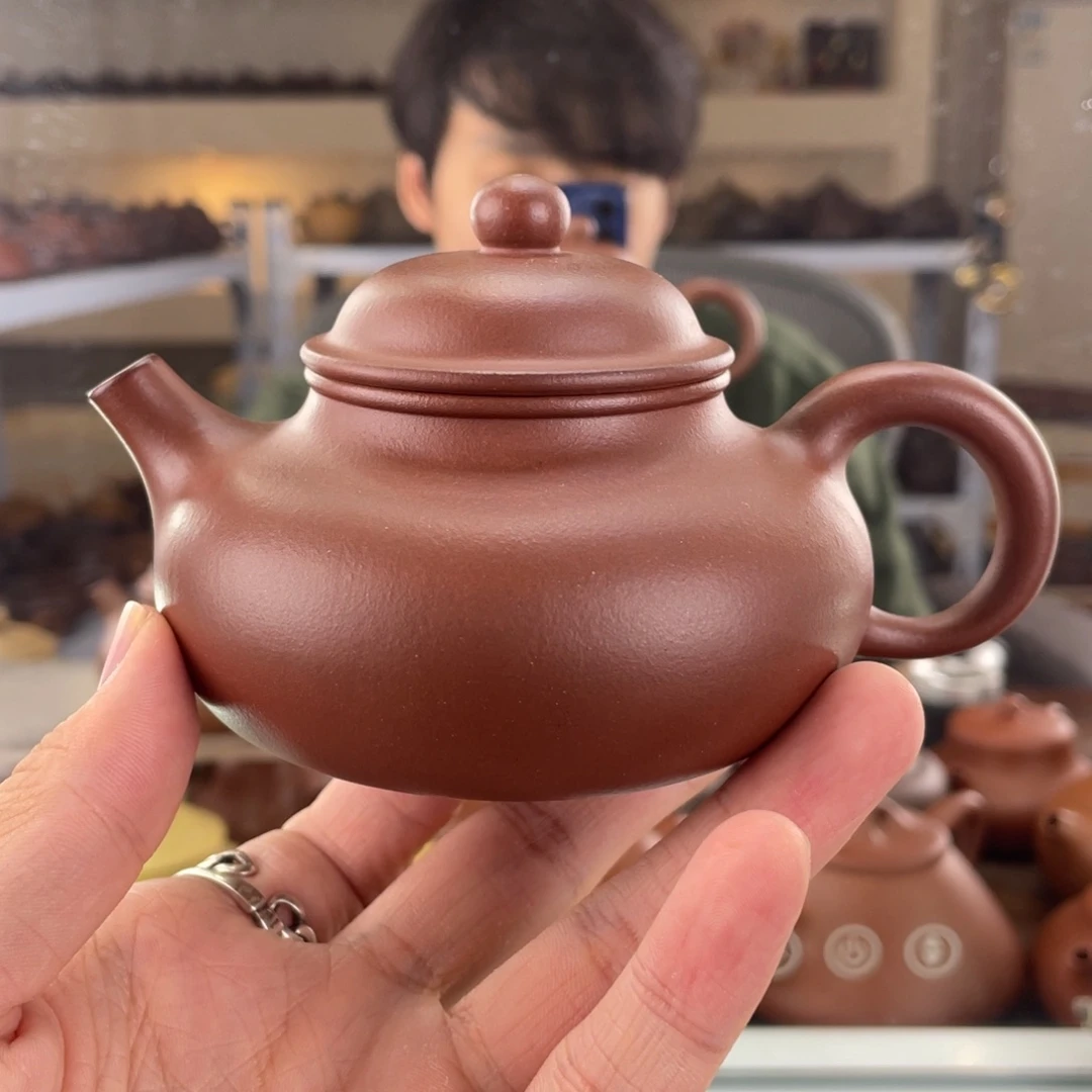 茶壶紫砂220cc红皮龙茶壶