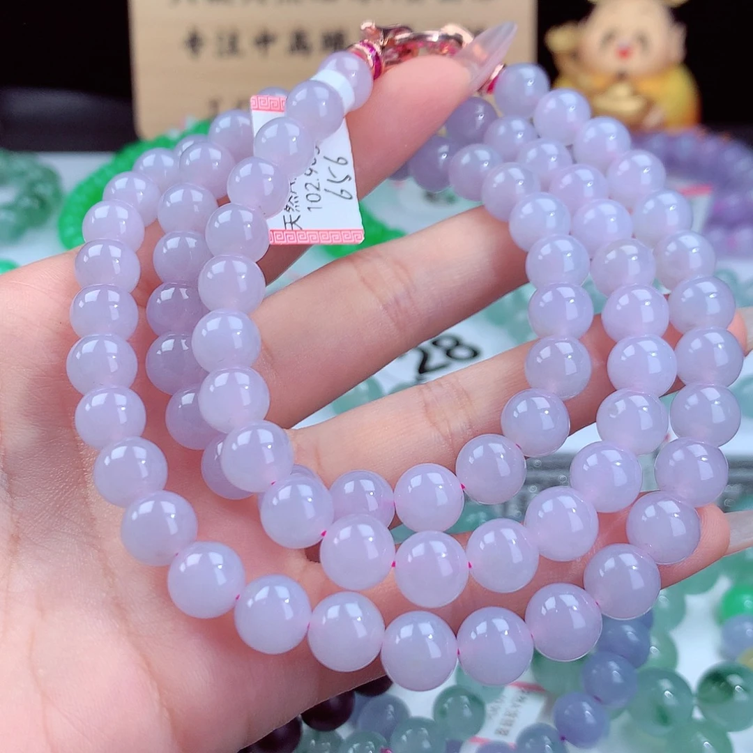 翡翠手链未镶嵌卡9