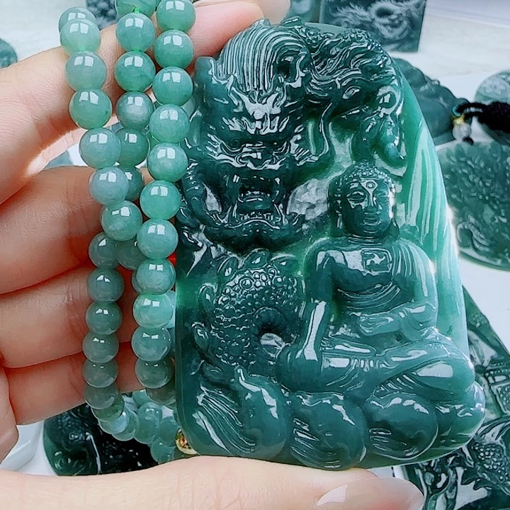 翡翠未镶嵌颈饰2679908755