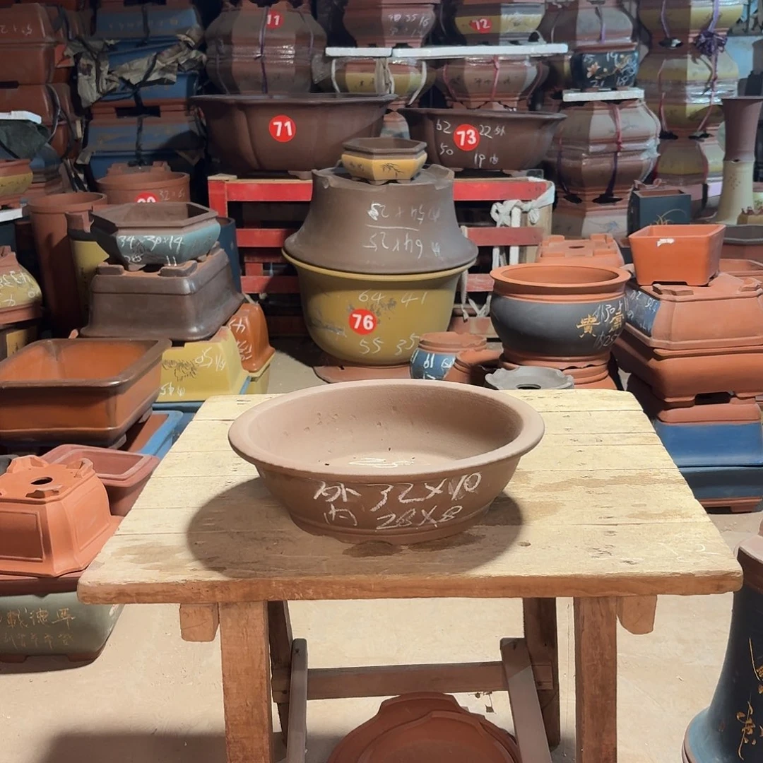 紫砂紫砂花盆大碗盆一个