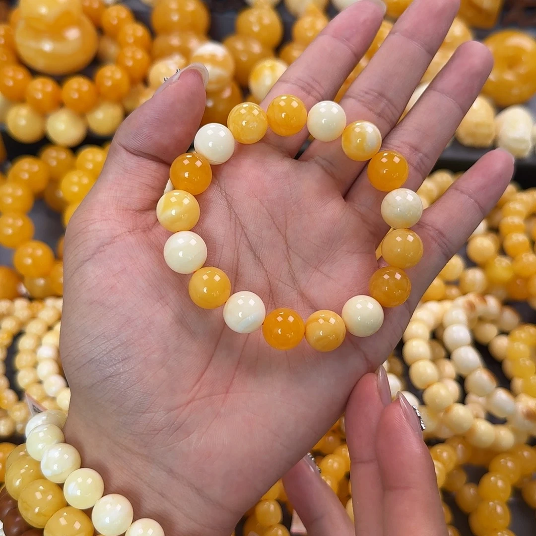 蜜蜡未镶嵌珠宝奇石12mm