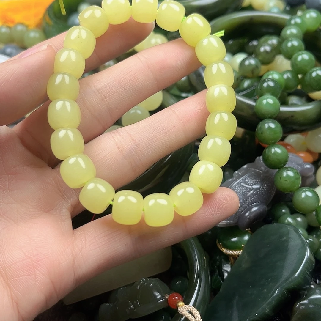 和田玉（黄玉）未镶嵌手串