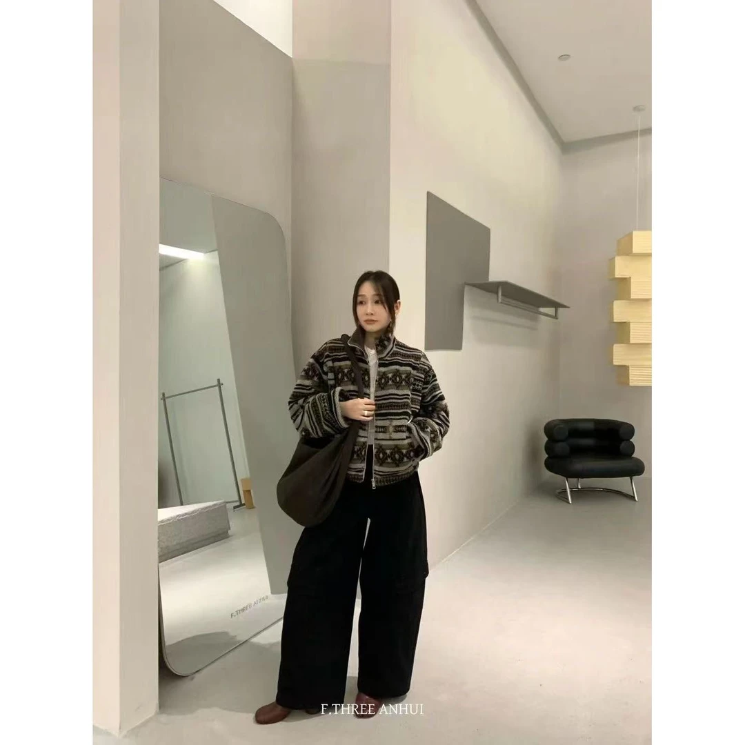 J-96058#三姐妹#韩版气质高级感加棉保暖外套（福利）