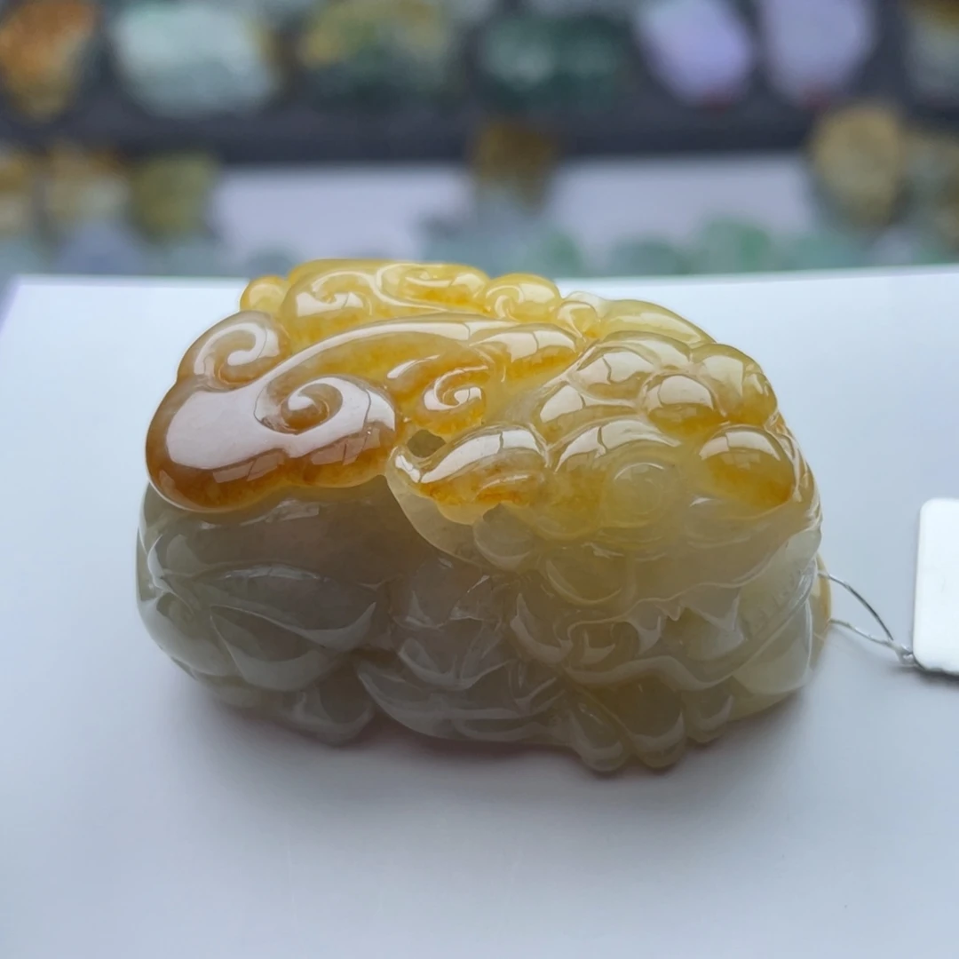 翡翠颈饰未镶嵌貔貅