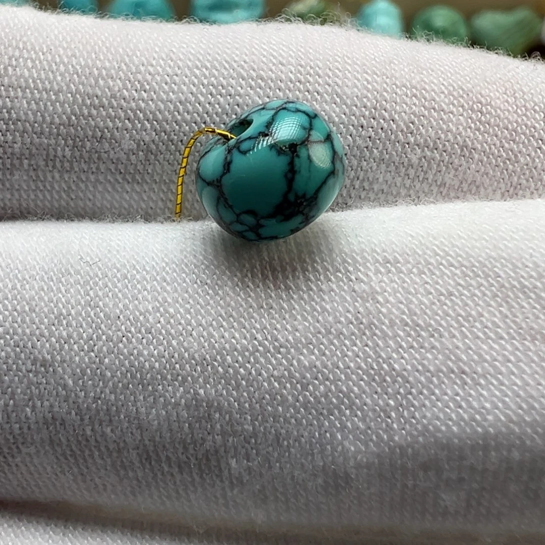 绿松石未镶嵌配饰8.6*6.3