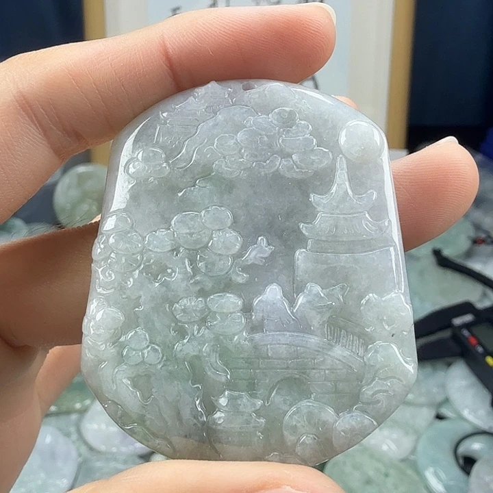 翡翠未镶嵌颈饰翡翠