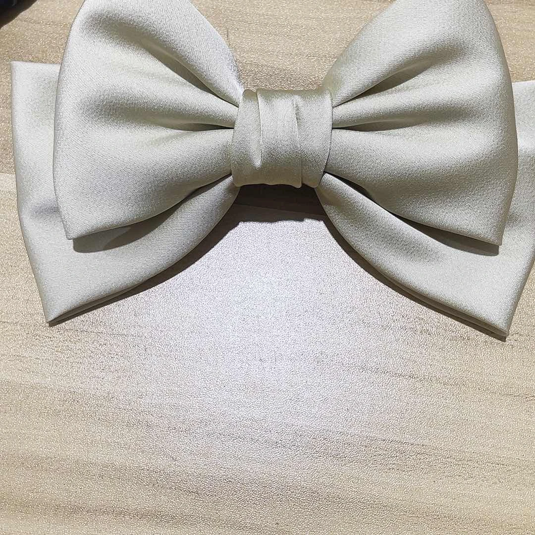 皮质铁合金蝴蝶结发夹