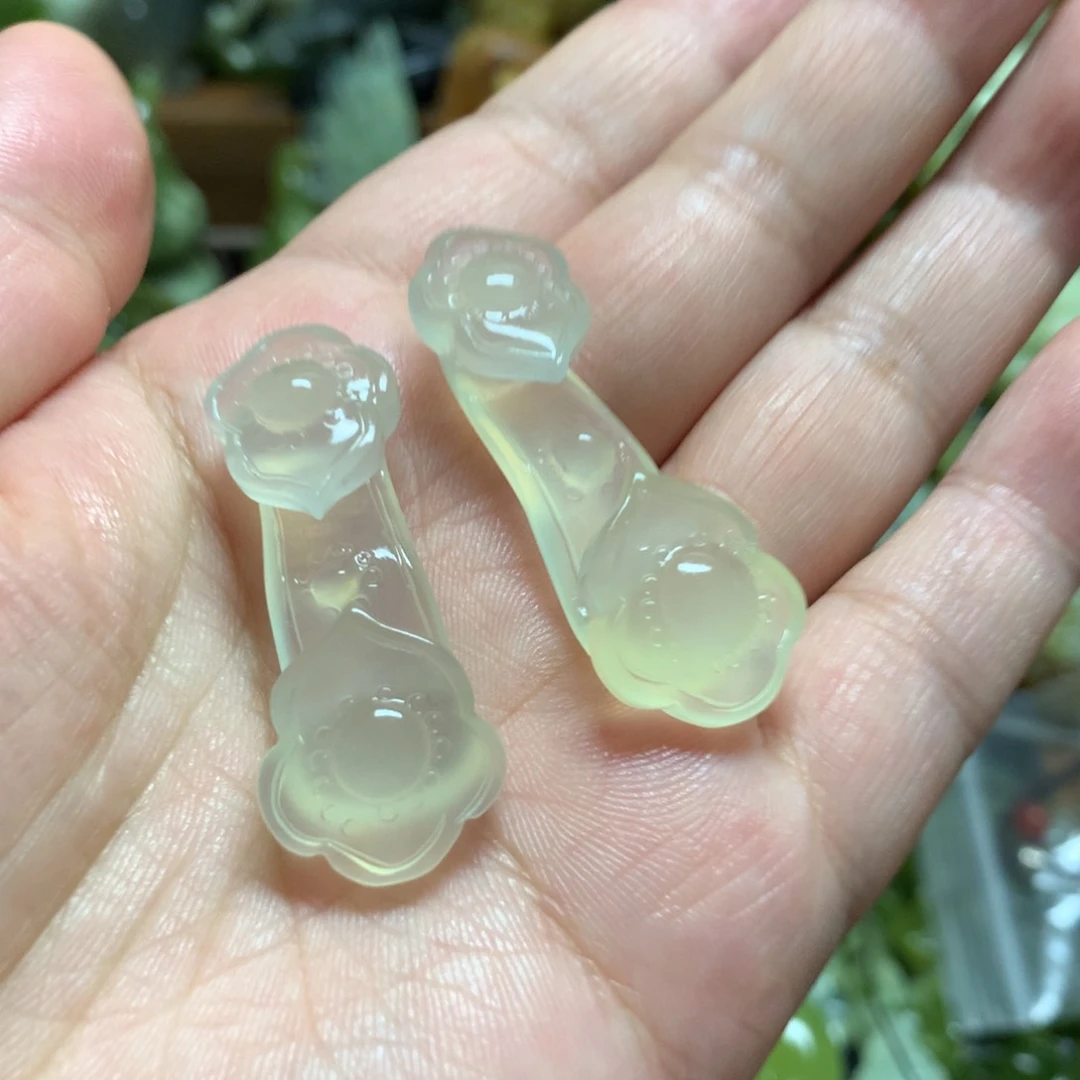 洁***岫玉未镶嵌手把吊坠