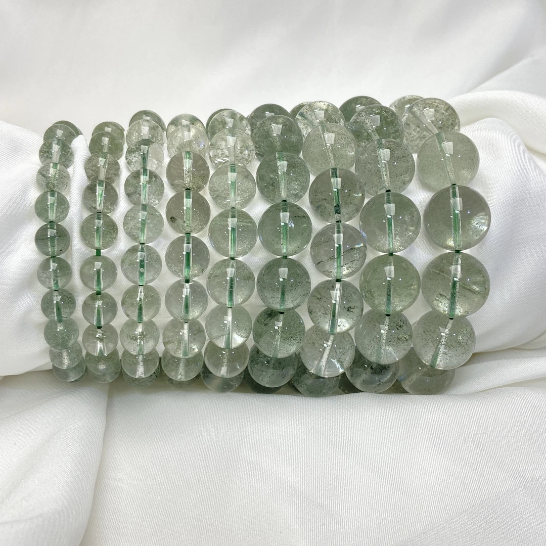 【星浩珠宝】绿幽灵手串24-2T144H476【多样性发一件】7mm-15mm可选