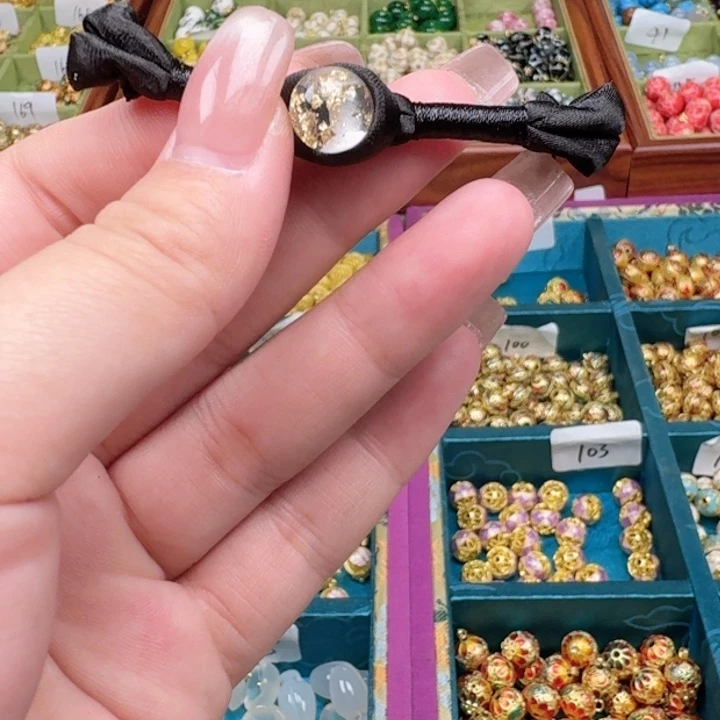 圆珠扣压襟盘扣铜扣