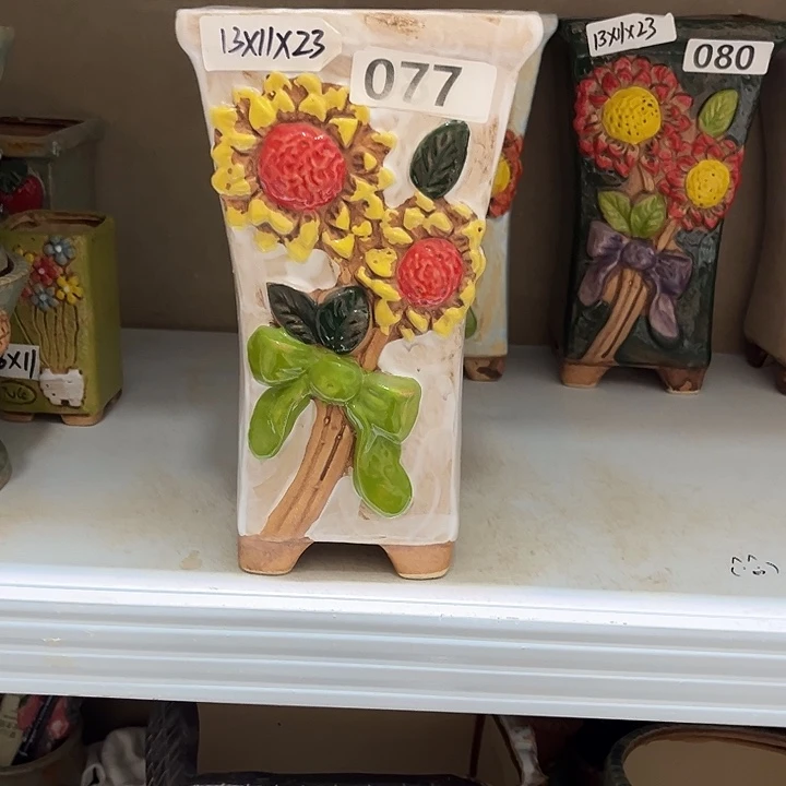 紫砂花盆粗陶材质多肉花盆