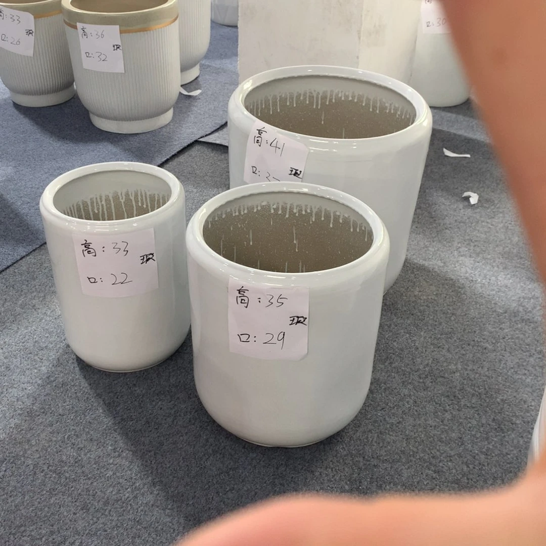 高温陶瓷花盆微瑕