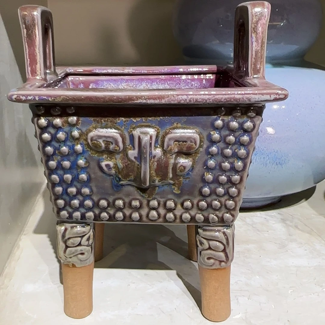 摆件陶郑家钧窑摆件