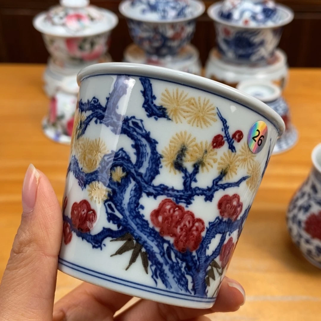 手绘现代茶具非古董
