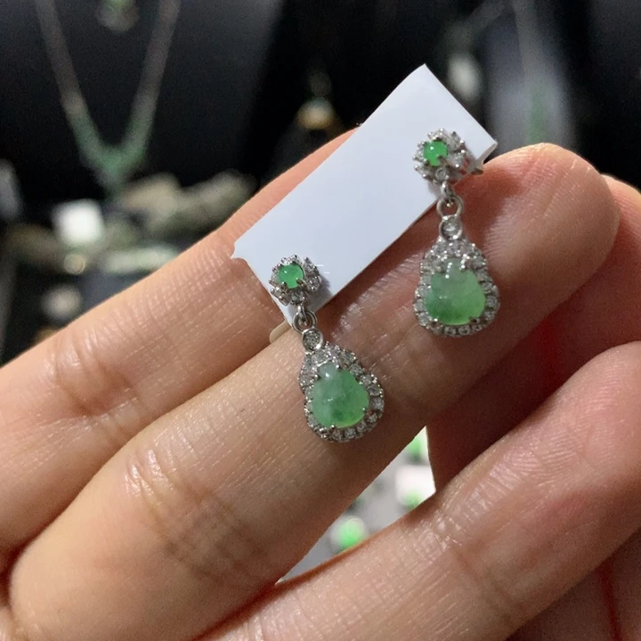 翡翠银S925镶嵌戒指