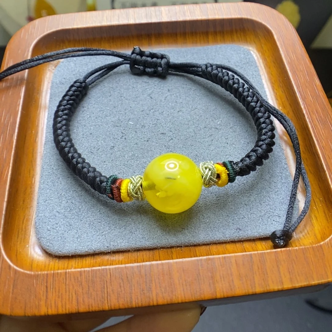 蜜蜡颈饰未镶嵌大*哥郎