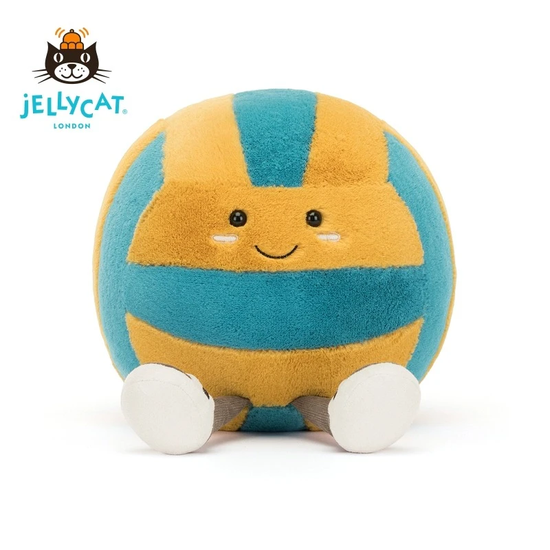 英国Jellycat趣味运动沙滩排球毛绒玩具安抚娃娃玩偶公仔送礼物
