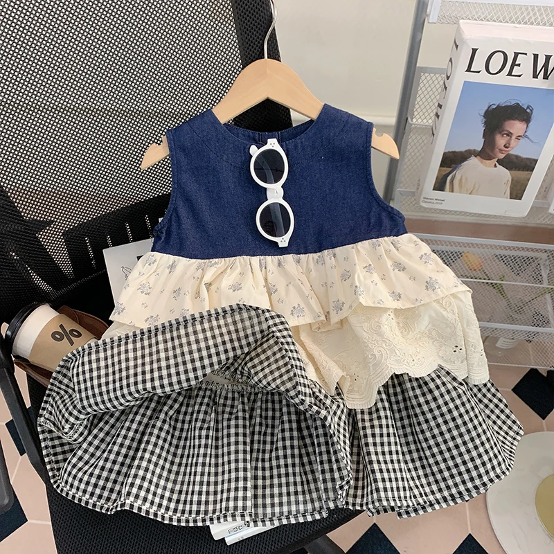 【米家原创】女童连衣裙夏装2025新款儿童韩版背心裙子夏季时髦洋气