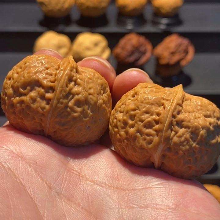 文玩核桃把件38尺金丝枕