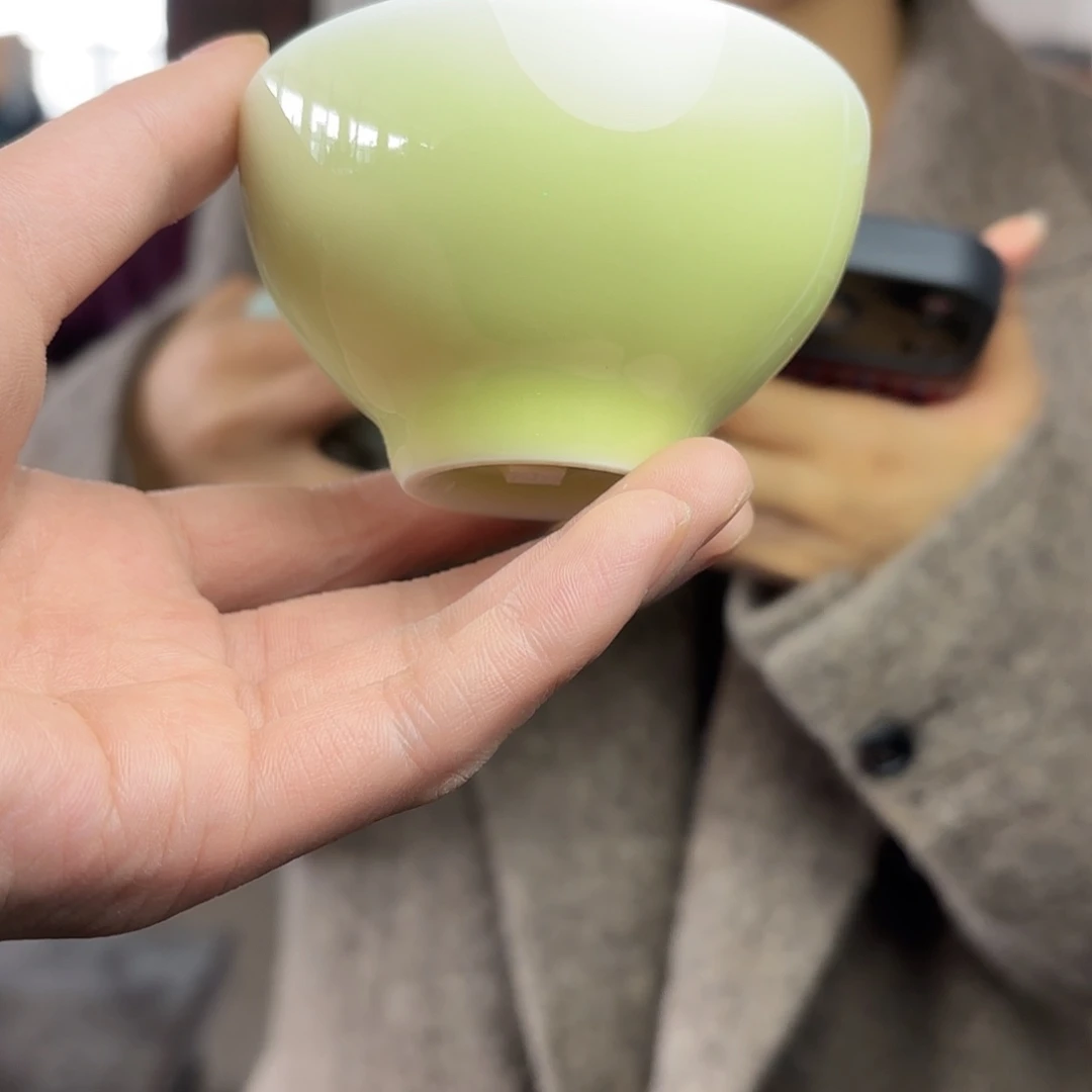 龙泉云间青瓷小米茶器