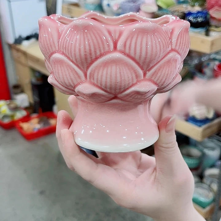 有孔，凑10元包邮陶瓷花盆发货！