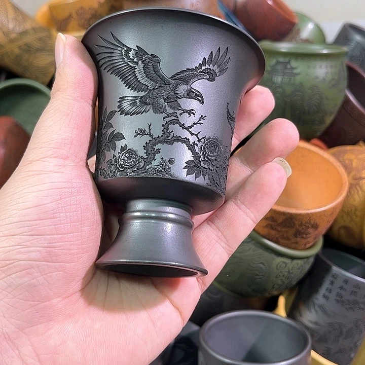 茶杯紫砂全手工紫砂主人杯