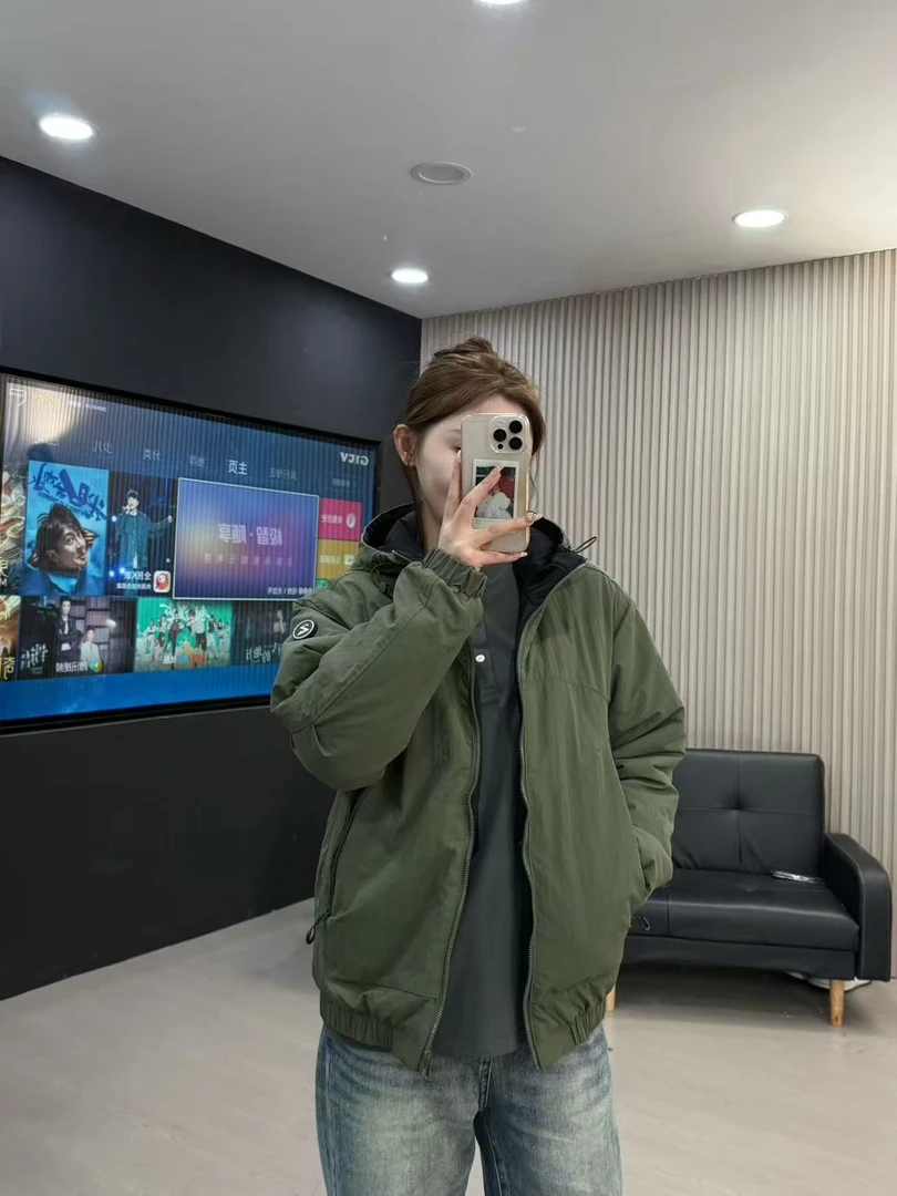 加棉双面穿】2025秋冬男士连帽夹克防风宽松冲锋衣潮流休闲外套02