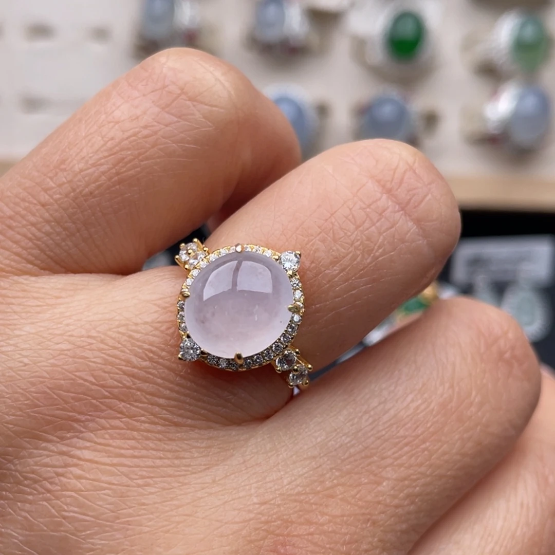 翡翠银S925镶嵌吊坠(不含链)