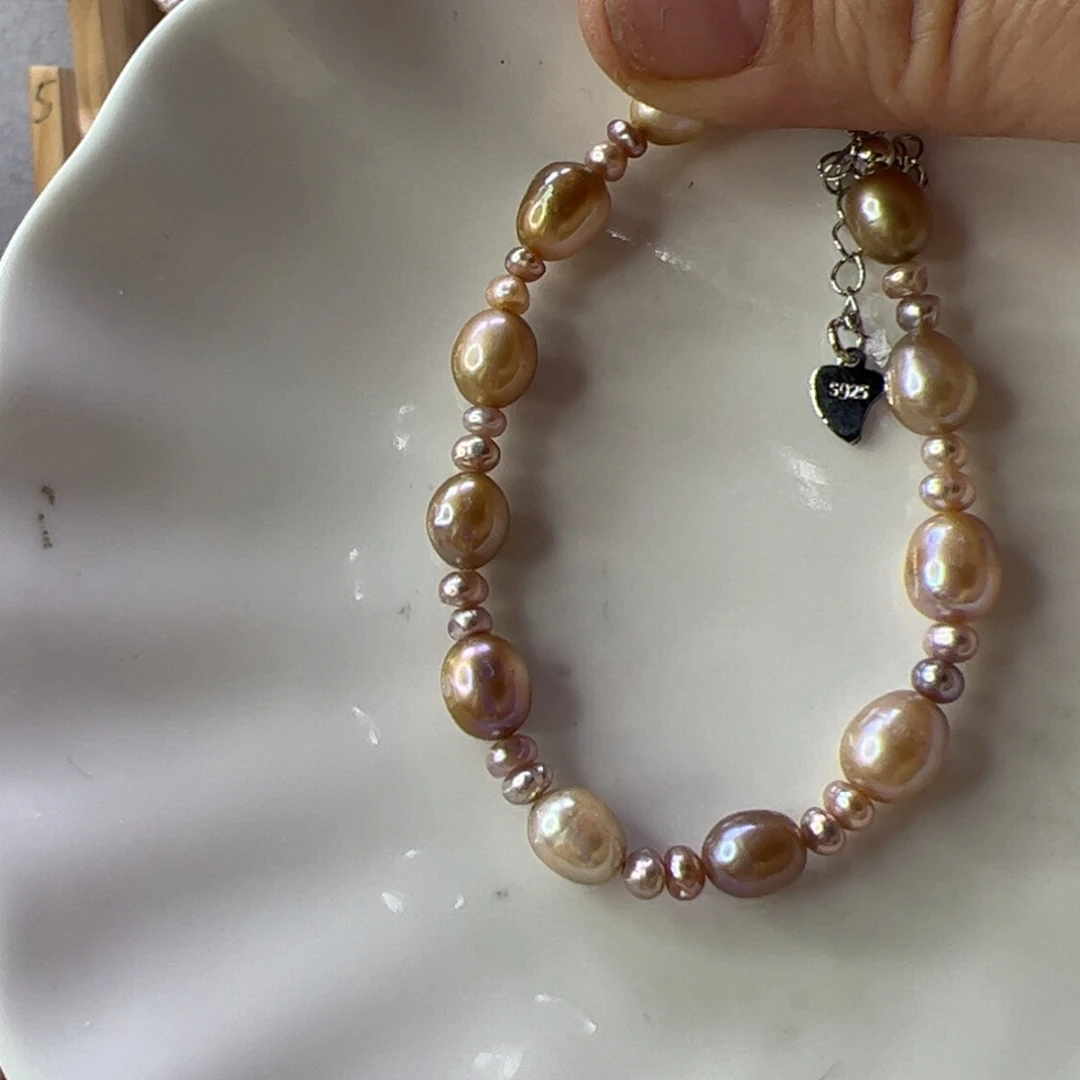 合金淡水珍珠手绳