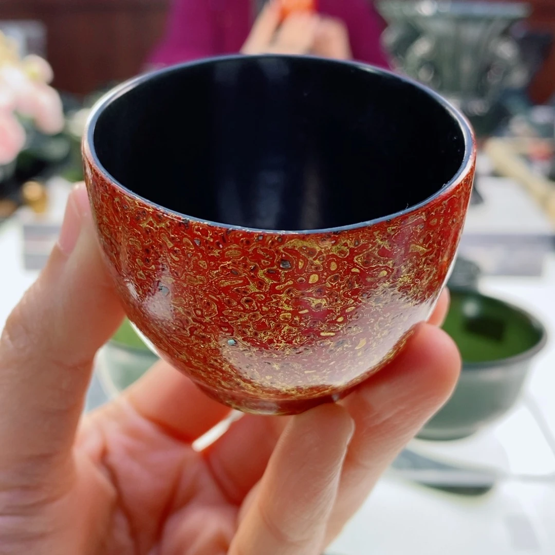 N****e大漆茶器香炉 福利杯